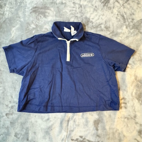 adidas Tops - Adidas Navy Half-Zip Shirt

#1255